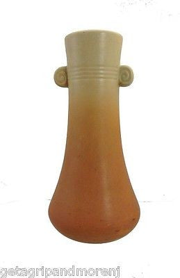 Weller Pottery Cornish Two Toned Mocked Handled Vase Brown