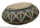 WELLER POTTERY Green Art Decorative Bowl Unique Design In Excellent Condition!
