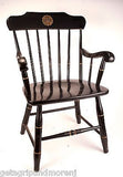 Wesleyan University Small University Chair Great Condition! Black & Gold