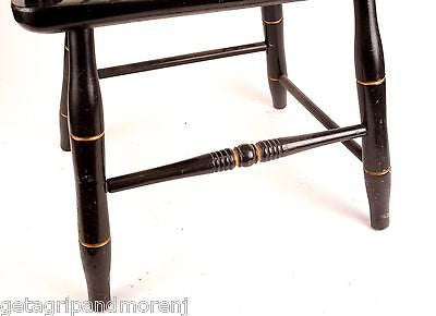 Wesleyan University Small University Chair Great Condition! Black & Gold