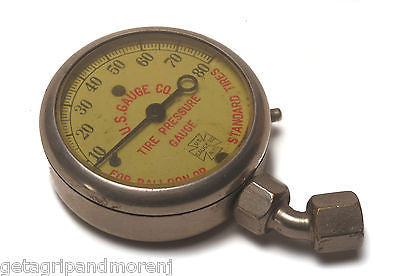1926 U.S. GAUGE CO. N.Y. Tire Pressure Gauge For Balloon or Standard Tires
