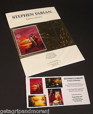 STEPHEN FABIAN Limited Art Portfolio Fantasy Collection 1990 No 2 Excellent Cdn!