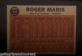 TOPPS ROGER MARIS 1962 #313 Maris Blasts 61st Yankees Baseball Card Near Mint!
