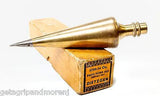 2 DIETZGEN Removable Point Brass Plumb Bobs 5720-14 Antique Good Condition!