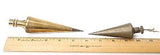 2 DIETZGEN Removable Point Brass Plumb Bobs 5720-14 Antique Good Condition!