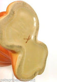 WELLER POTTERY Orange Flower Design Fluted Vase Excellent Condition!