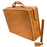 Vintage HARTMANN LUGGAGE "BELTING" LEATHER BRIEFCASE 18"x13"x5" Attache SUITCASE