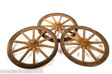 10 Spoke 12" Wood Baby Carriage Wheel w/Rubber Tread 3 available-buy 1 or all 3