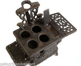CRESCENT Miniature Childs Cast Iron Pot Belly Stove Vintage