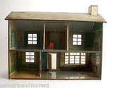 MARX 1960s Two Story Tin Litho Dollhouse Made in USA Antique!