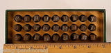 GREENFIELD STEEL STAMP CORP 1/4"  Hand Made Letter Stamps 27pc Set