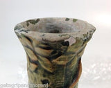 Weller Woodcraft Bud Vase w/APPLES circa 1920's-'30's 8 3/4" Tall