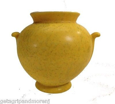Weller Pottery Yellow Muted Vase 6 1/2"