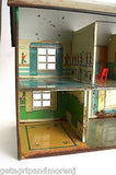 MARX 1960s Two Story Tin Litho Dollhouse Made in USA Antique!