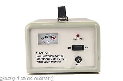 Simran Sym-1500DE Step Up/Down Voltage Converter 110V/220V - 1500 Watts