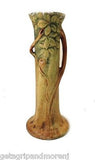 Weller Woodcraft Bud Vase w/APPLES circa 1920's-'30's 8 3/4" Tall
