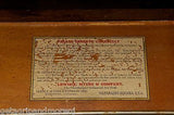 1929 Child's Wooden Learning Desk by Lewis E. Myers Antique!