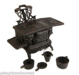CRESCENT Miniature Childs Cast Iron Pot Belly Stove Vintage