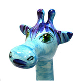 Signed Original TUROV ART CERAMICS GIRAFFE FIGURINE 25" Tall! ISLAND/BEACH MOTIF