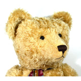 Huge 39" STIER BEAR by KATHLEEN WALLACE Mohair Stuffed OOAK + 14K GOLD HEART PIN