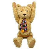 Huge 39" STIER BEAR by KATHLEEN WALLACE Mohair Stuffed OOAK + 14K GOLD HEART PIN