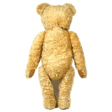 Huge 39" STIER BEAR by KATHLEEN WALLACE Mohair Stuffed OOAK + 14K GOLD HEART PIN