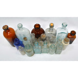 VTG/Antique BOTTLE LOT OF 19 Quack MEDICINE-CURES Drug APOTHECARY Chemistry LAB