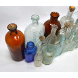 VTG/Antique BOTTLE LOT OF 19 Quack MEDICINE-CURES Drug APOTHECARY Chemistry LAB