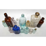 VTG/Antique BOTTLE LOT OF 14 Quack MEDICINE-CURES Drug APOTHECARY Chemistry LAB