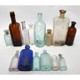 VTG/Antique BOTTLE LOT OF 14 Quack MEDICINE-CURES Drug APOTHECARY Chemistry LAB