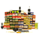 Vintage VACUUM TUBE Lot of 73 NOS TUBES + Extras! RCA Tung-Sol GE Sylvania CBS +