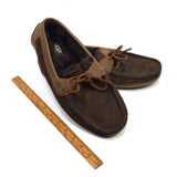 Worn Once UGG BYRON LEATHER SLIPPERS #5102 Cappuccino INDOOR/OUTDOOR Men's Sz: 7