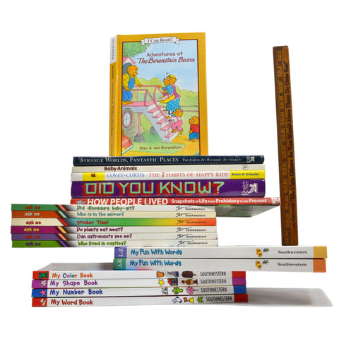 Hardcover CHILDREN'S EDUCATIONAL BOOK Lot of 18 BOOKS; 12-Southwestern + 6 BONUS