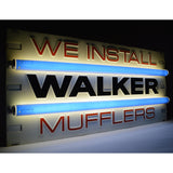 c.1991 "WE INSTALL WALKER MUFFLERS" Double-Sided LIGHTED ADVERTISING SIGN Works!