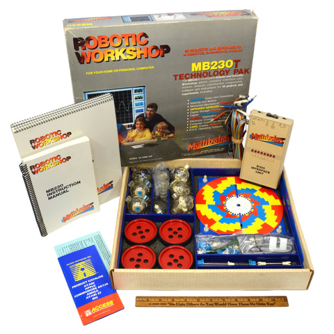 Vintage "ROBOTIC WORKSHOP" No. MB230T "TECHNOLOGY PAK" Complete in Box! c.1986