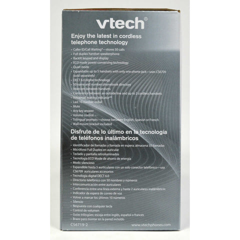 Brand New! VTECH CORDLESS PHONE Set of 2 No. CS6719-2 Phones MULTIPLE AVAILABLE!
