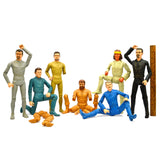 Vintage MARX JOHNNY WEST FIGURE Lot of 7 Figures GERONIMO Sam Cobra SIR GORDON +