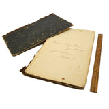 Antique "1846 FARMER'S DAY BOOK" Handwritten FARM ACCOUNT "John Ditmas" Flatbush