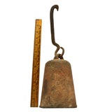 Antique HUGE CAST IRON 16 LB WEIGHT w/ ORIGINAL HOOK for Steelyard Beam Scale?