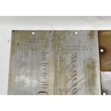 Antique CRONITE ENGRAVING FONT PLATE Lot of 10; ENGRAVER / PANTOGRAPH Plates