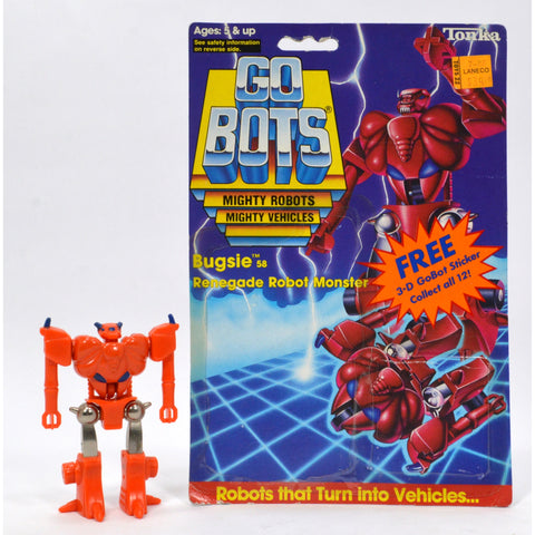 Vintage TONKA GOBOTS "BUGSIE" #58 Renegade ROBOT MONSTER w/ ORIGINAL CARD-BACK!!