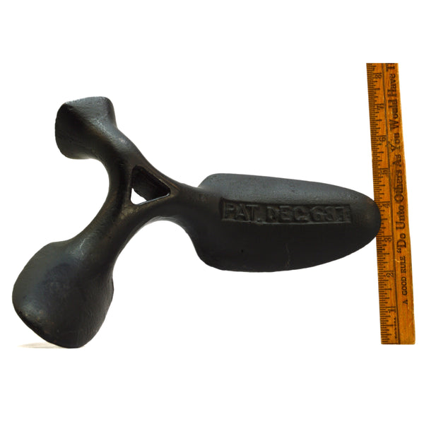 Antique UNBRANDED COBBLERS SHOE LAST Unusual SHOEMAKERS ANVIL "PAT. DEC 6, 1887"