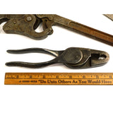 Antique MIXED WRENCH Lot of 8 BULLARD Boos Tool GORDON Printz SUL Ross Mfg. ++!