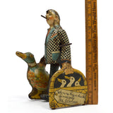 Antique MARX TIN TOY Mechanical "JOE PENNER & HIS DUCK" c.1930 "GOO-GOO" Walker!