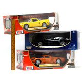 Lot of 3! MOTOR MAX DIECAST CARS 1:18 Scale ACURA NSX Me Four Twelve & SALEEN S7