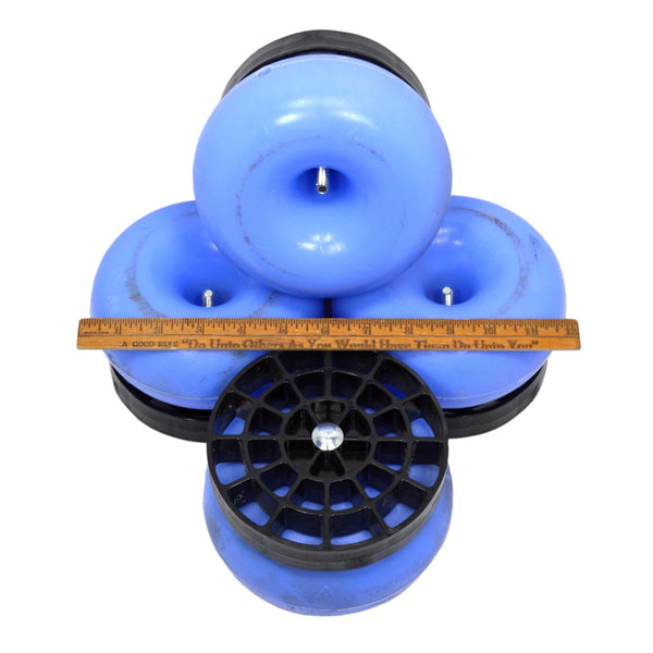 Briefly Used "SKID-MATE PLUS" PALLET FEET + RISERS Lot of 4 "HARDIGG INDUSTRIES"