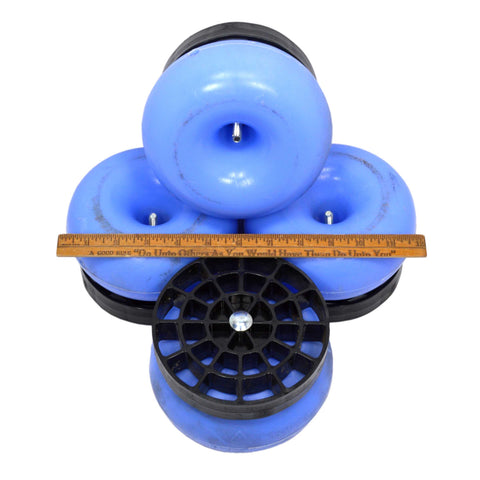 Briefly Used "SKID-MATE PLUS" PALLET FEET + RISERS Lot of 4 "HARDIGG INDUSTRIES"