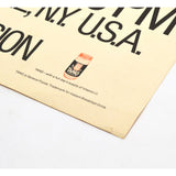 Vintage CYCLING EPHEMERA Poster "TANG-LUZERINE INTERNATIONAL BICYCLE RACE" Rare!