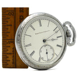 Antique ELGIN 1888 POCKET WATCH 15 Jewels, 16s, H3G31 in Open Face DEFIANCE CASE