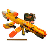 NERF LOT; LONGSHOT CS-6 BLASTER Pull-Back Pistol "SWITCH SHOT EX-3" + 30 Darts +